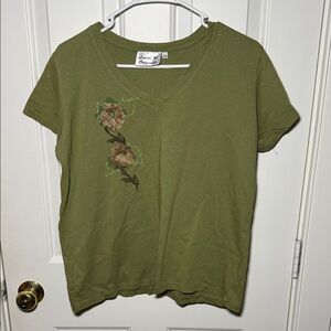 Set of three Floral‎ Painted Tees